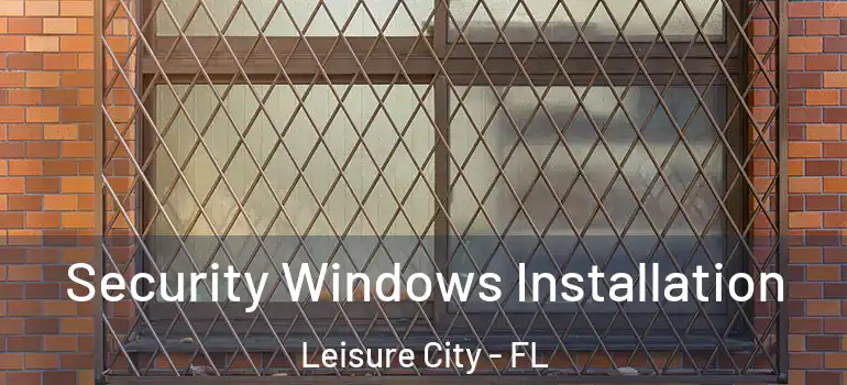  Security Windows Installation Leisure City - FL